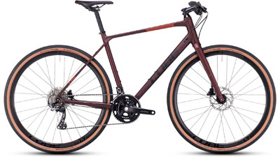 Bicicleta Cube Nulane Race en rojo.