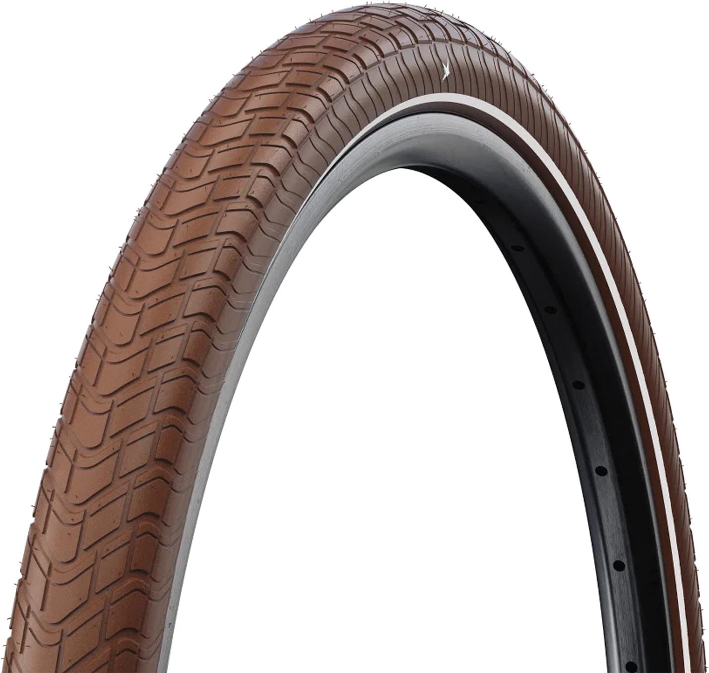 Schwalbe Neumático Motion Big Apple HS 632 28x2,00" 50-622 marrón-reflectante TwSkin KG SBC