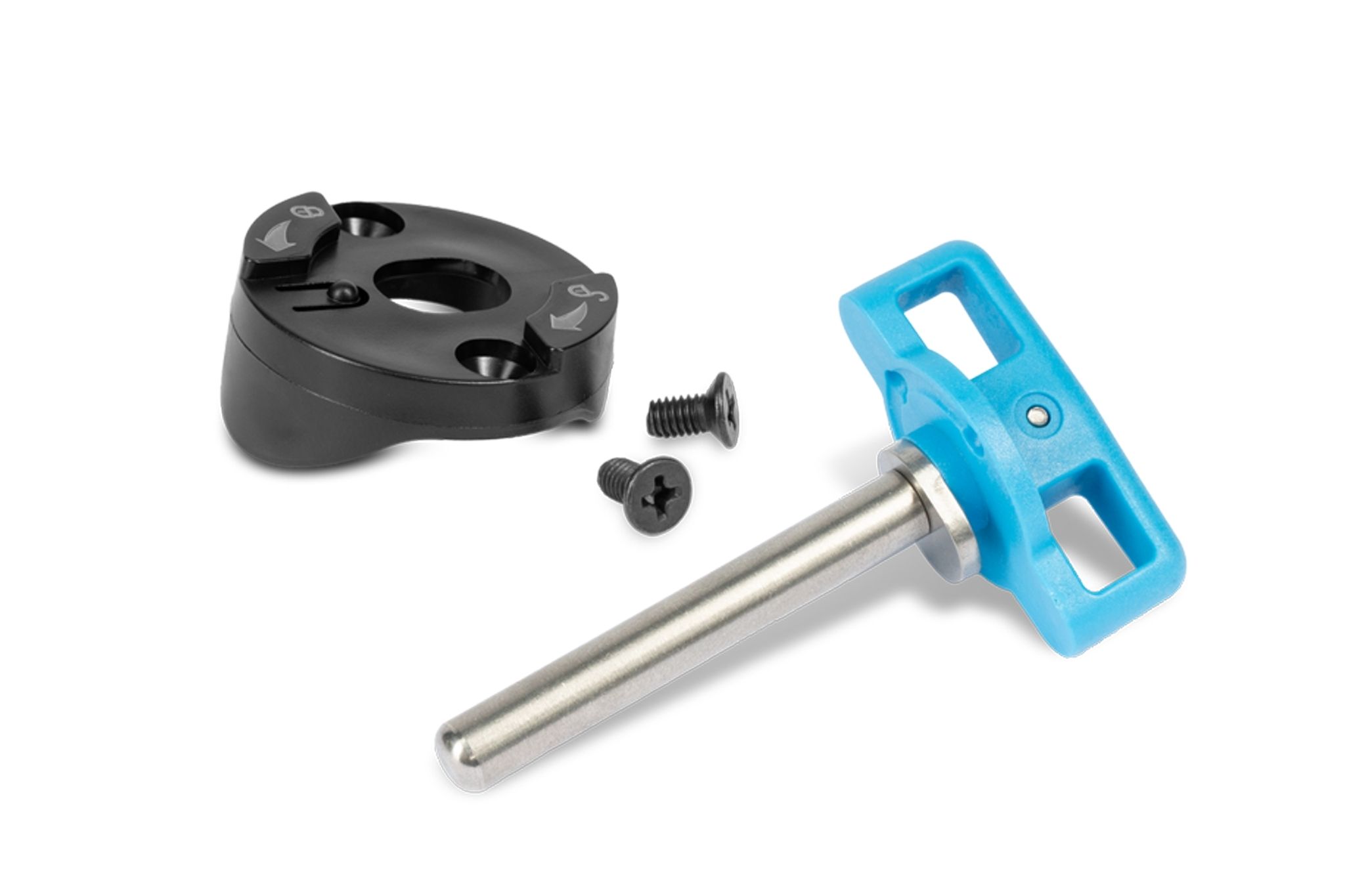 Cube Pasador metálico + placa de plástico para remolque de bicicleta infantil Double