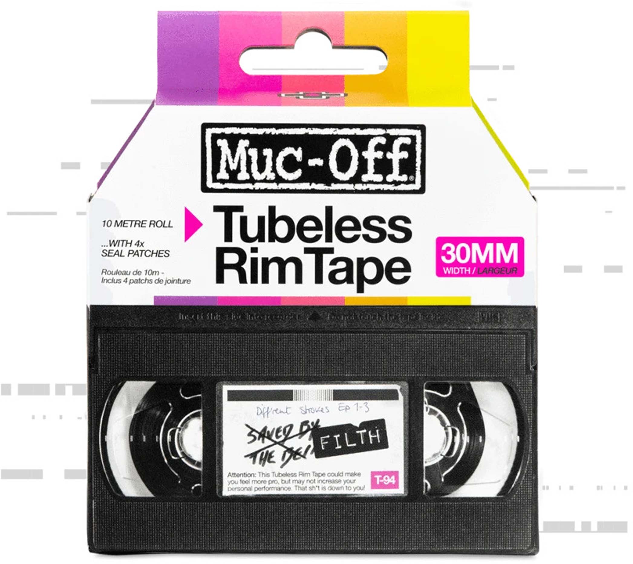 Muc-Off Fondo de llanta tubeless rollo 10 m rosa 30 mm