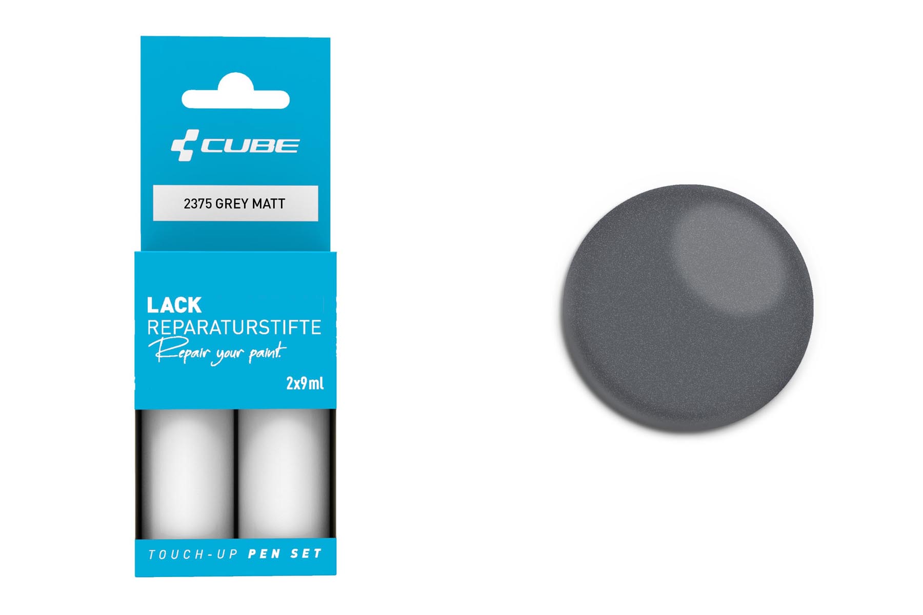 Cube Set de lápices de pintura gris mate 2375