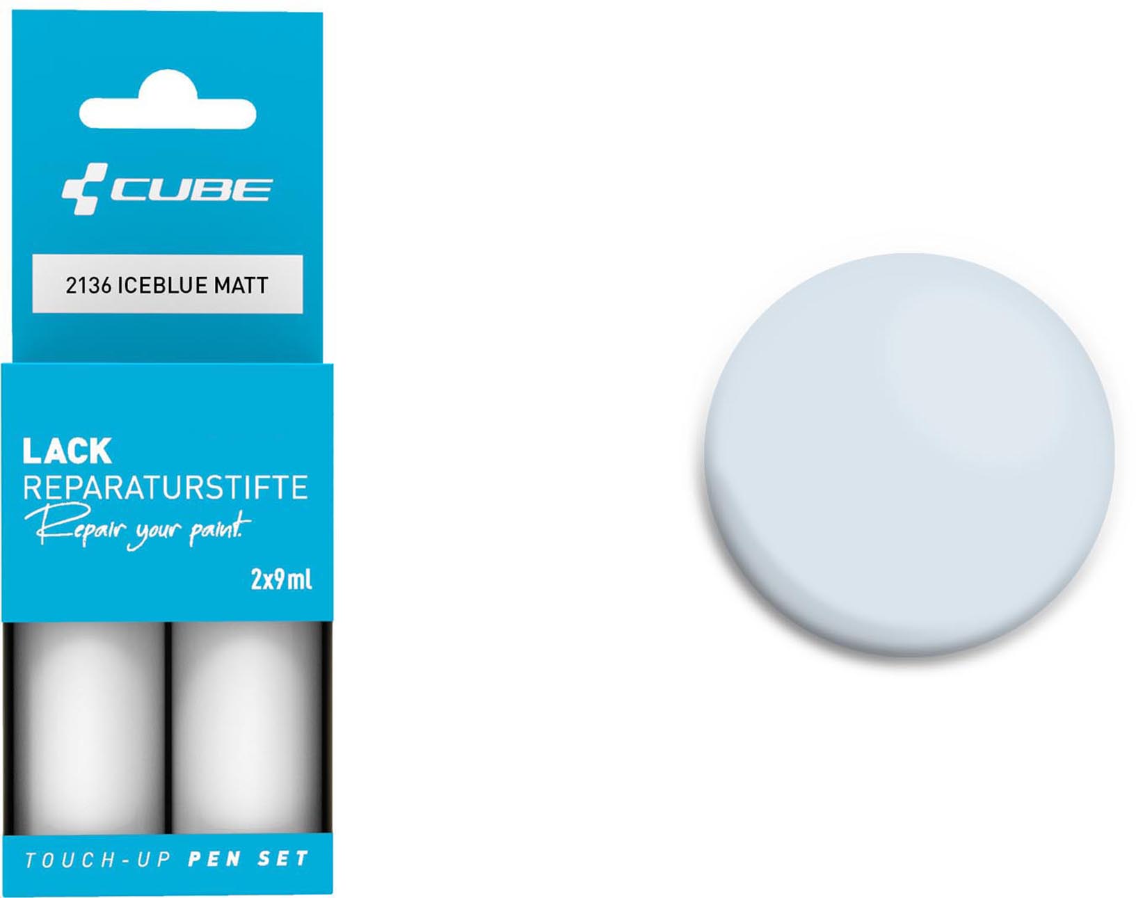 Cube Juego de rotuladores retocadores ICEBLUE mate 2136