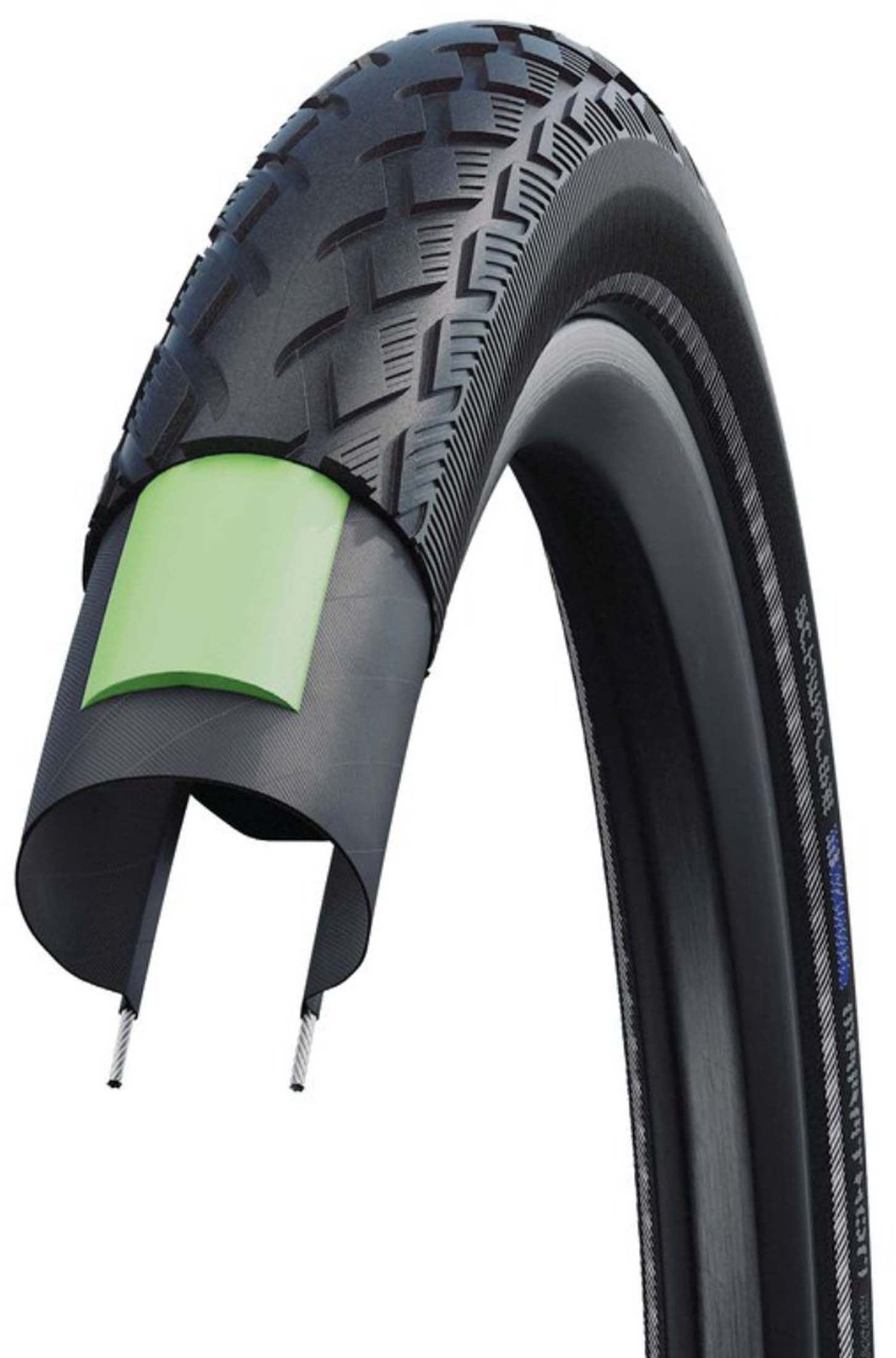 Schwalbe Neumático Marathon HS420, 26x2.00" 50-559 sw-TwinSkin Refl.GG EC