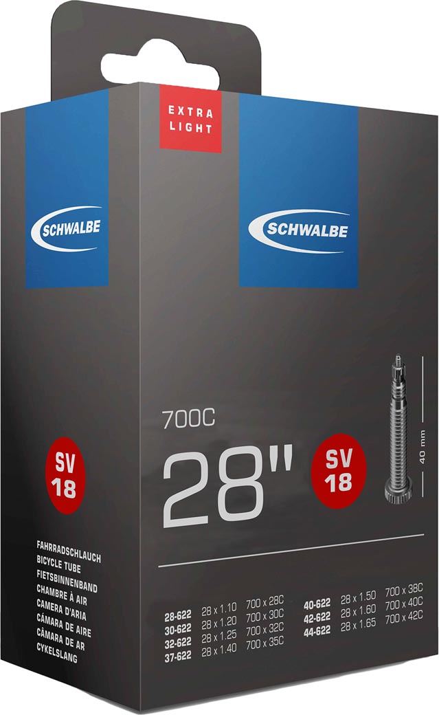 Schwalbe Manguera SV18 EXTRA LIGHT 28/44-622 IB 40 mm