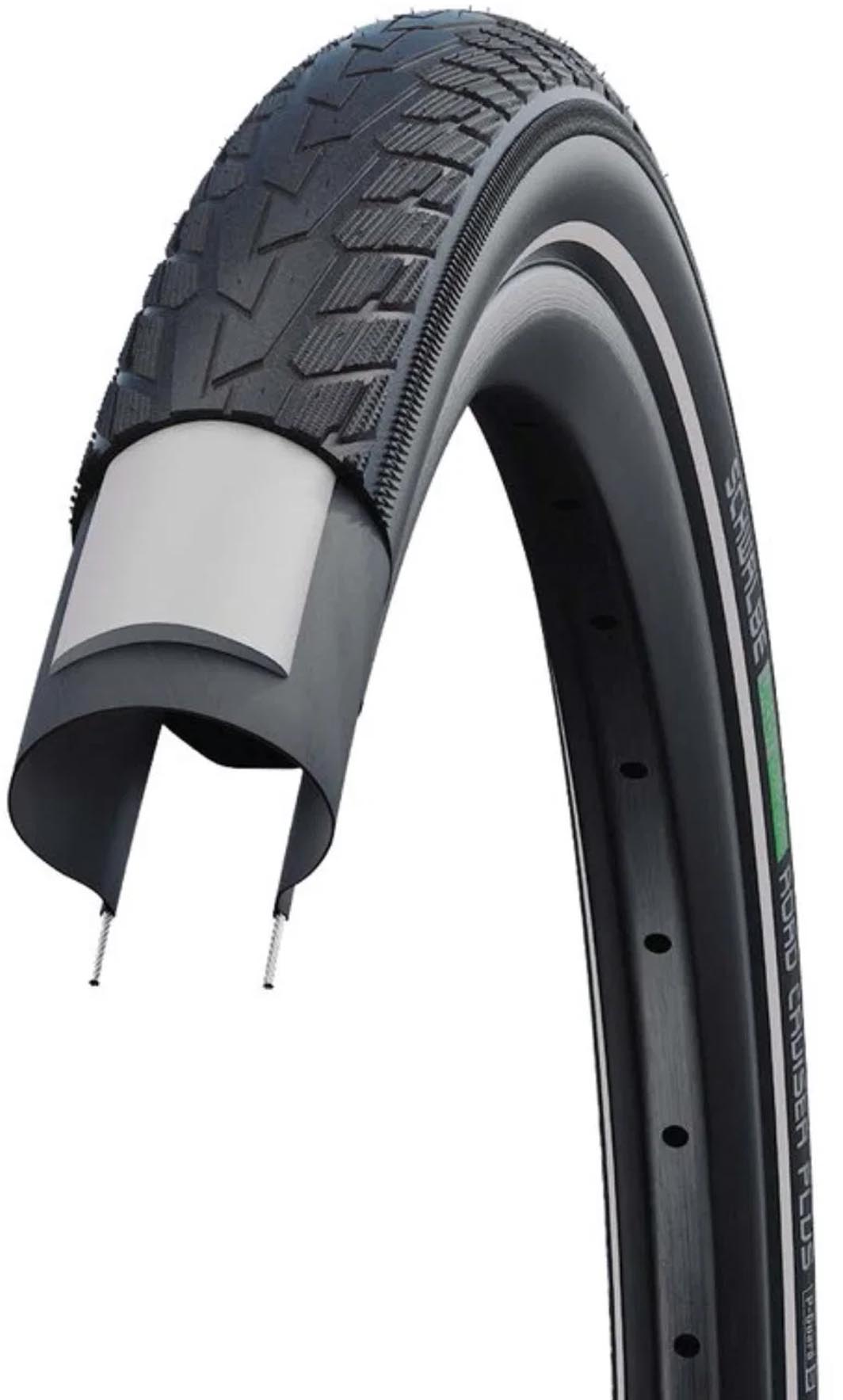 Schwalbe Neumático Road Cruiser Plus HS 484 28x2,15" 55-622 negro-Ref.TSk PG Green Activ