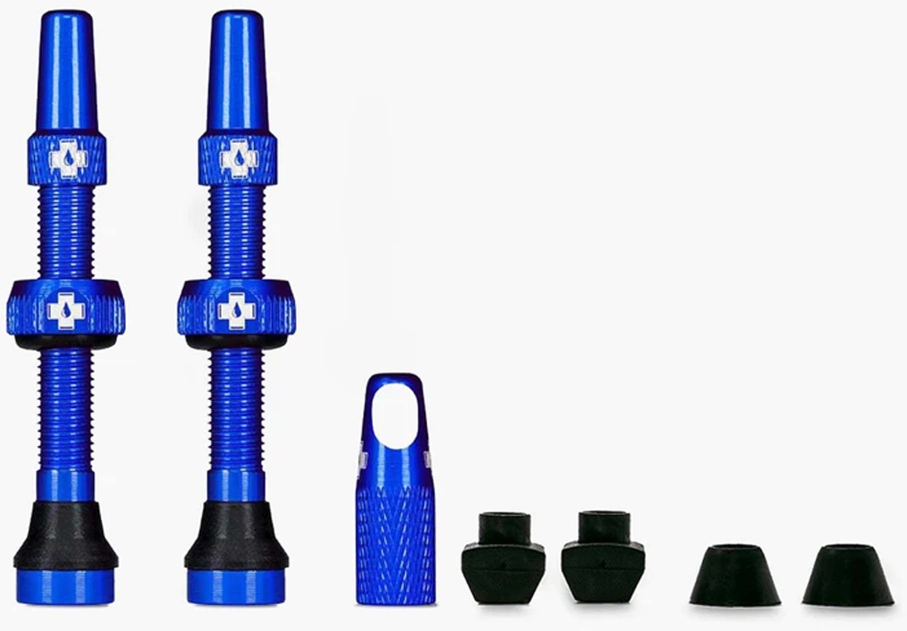 Muc-Off Kit Válvula Tubeless Universal para MTB & Road  azul 60 mm