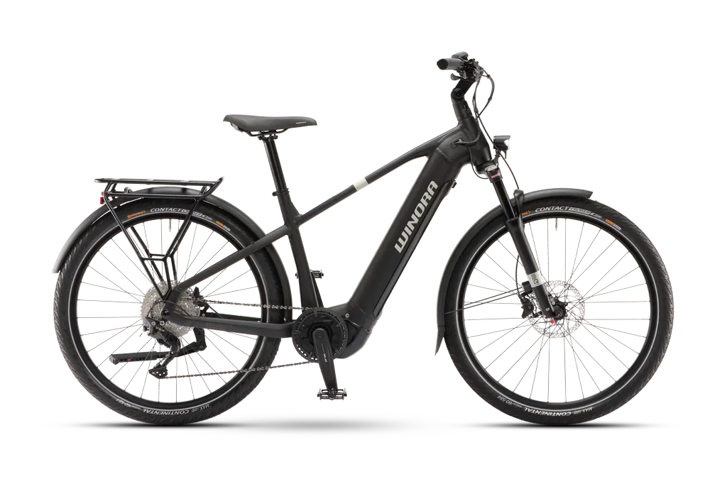 Winora Yucatan X10 Black matte 2024 - Bicicleta-Eléctrica Trekking Hombres