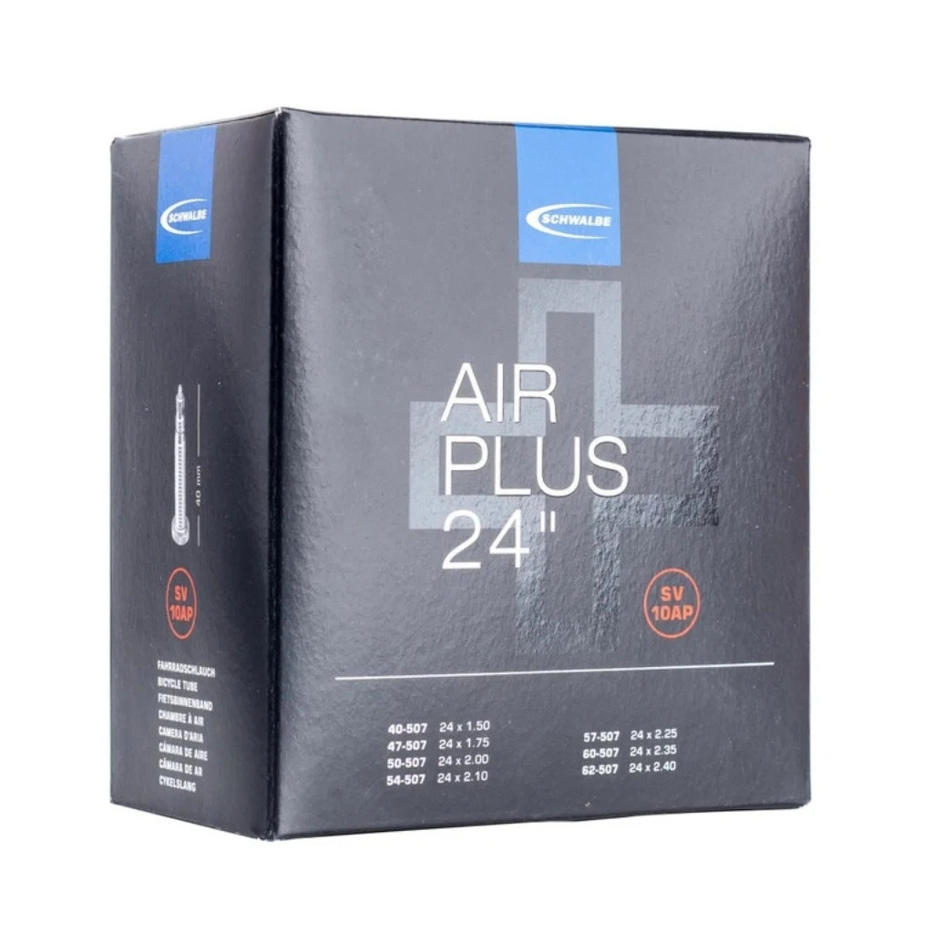 Schwalbe Cámara Air Plus 24x1,50-2,40" 40/62-507 AV 40 mm n.º 10AP