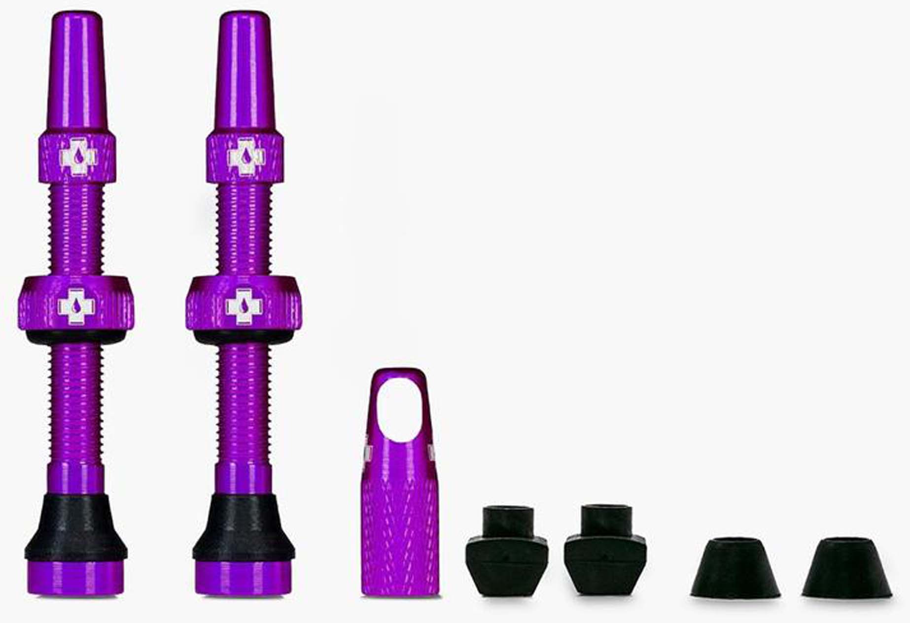 Muc-Off Kit Válvula Tubeless Universal para MTB & Road violeta 44
