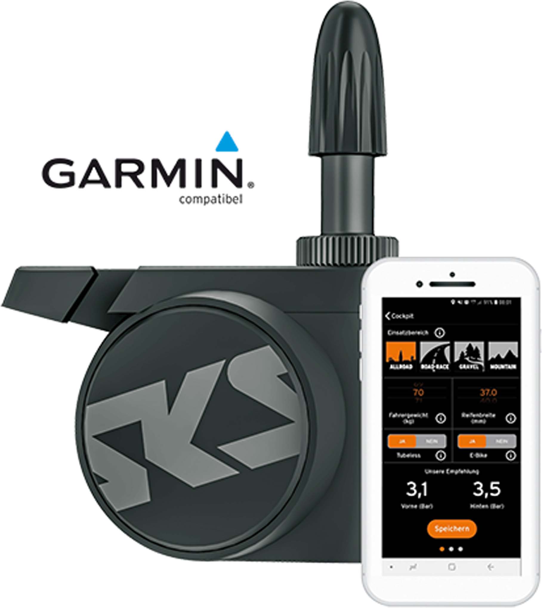 SKS Airspy SV Juego de 2 sistemas de control de la presión de los neumáticos Sclaverand