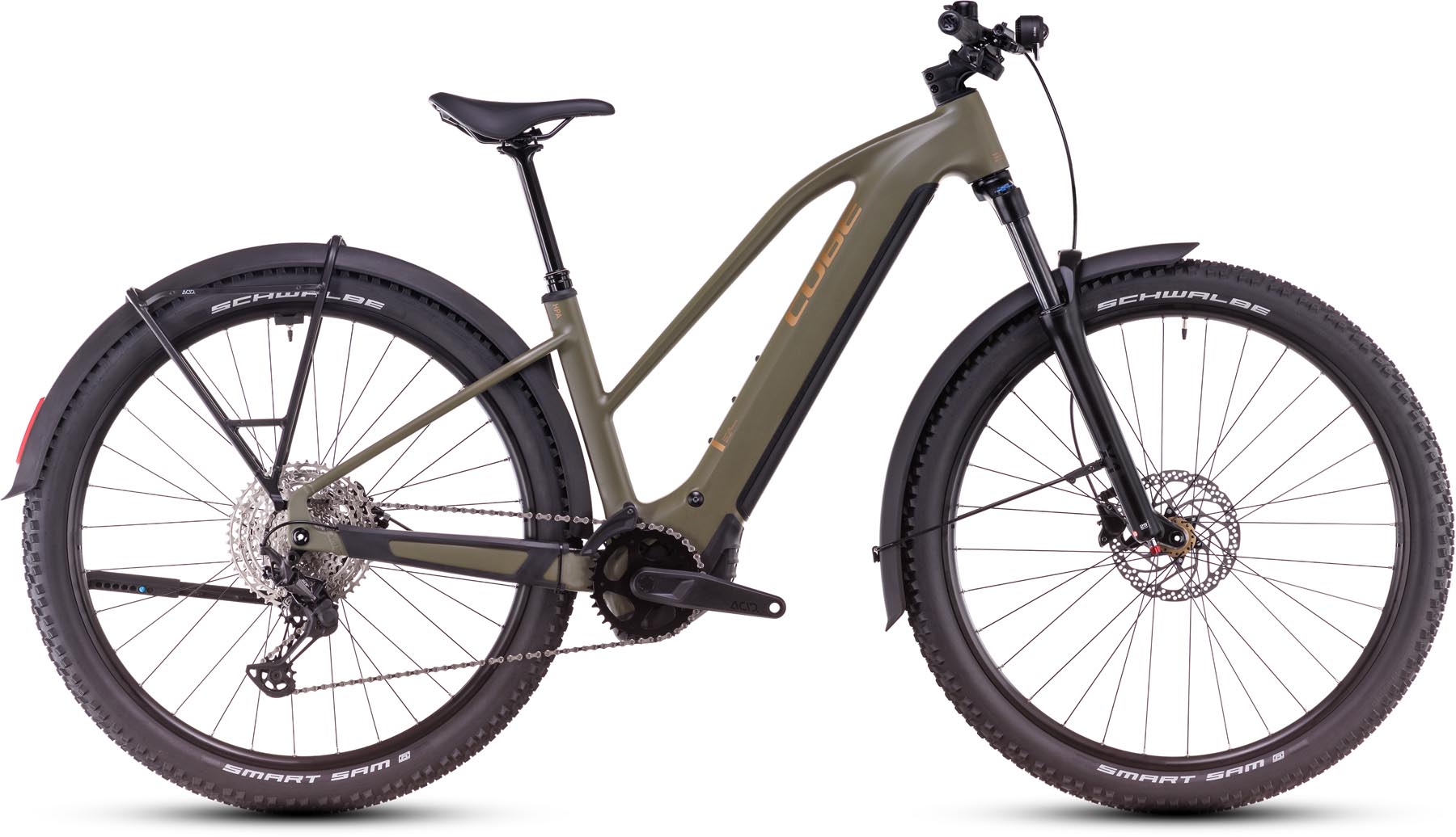 Cube Reaction Hybrid Pro Allroad 800 dustyolive n gold 2025 - MTB-Eléctrica Rígida Damas - defectos de pintura - L