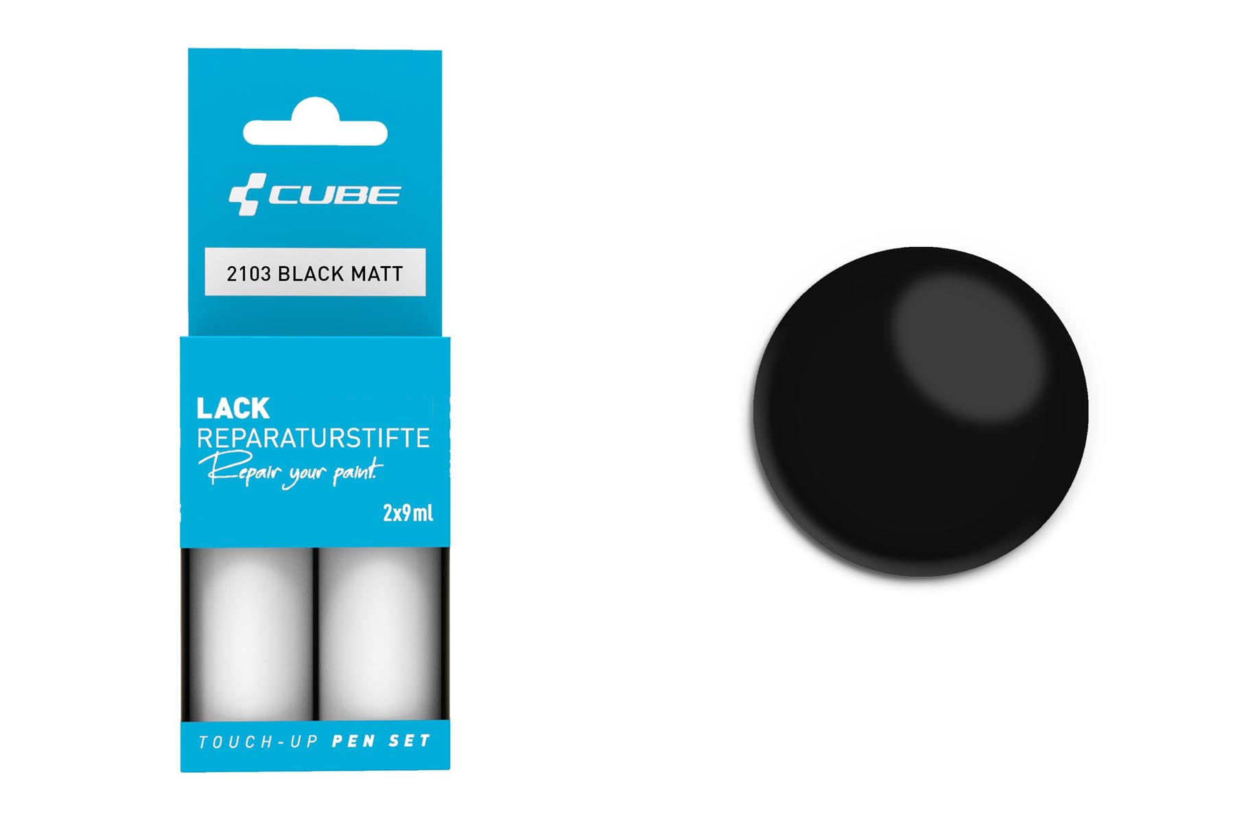 Cube Set de lápices de pintura negro mate 2103
