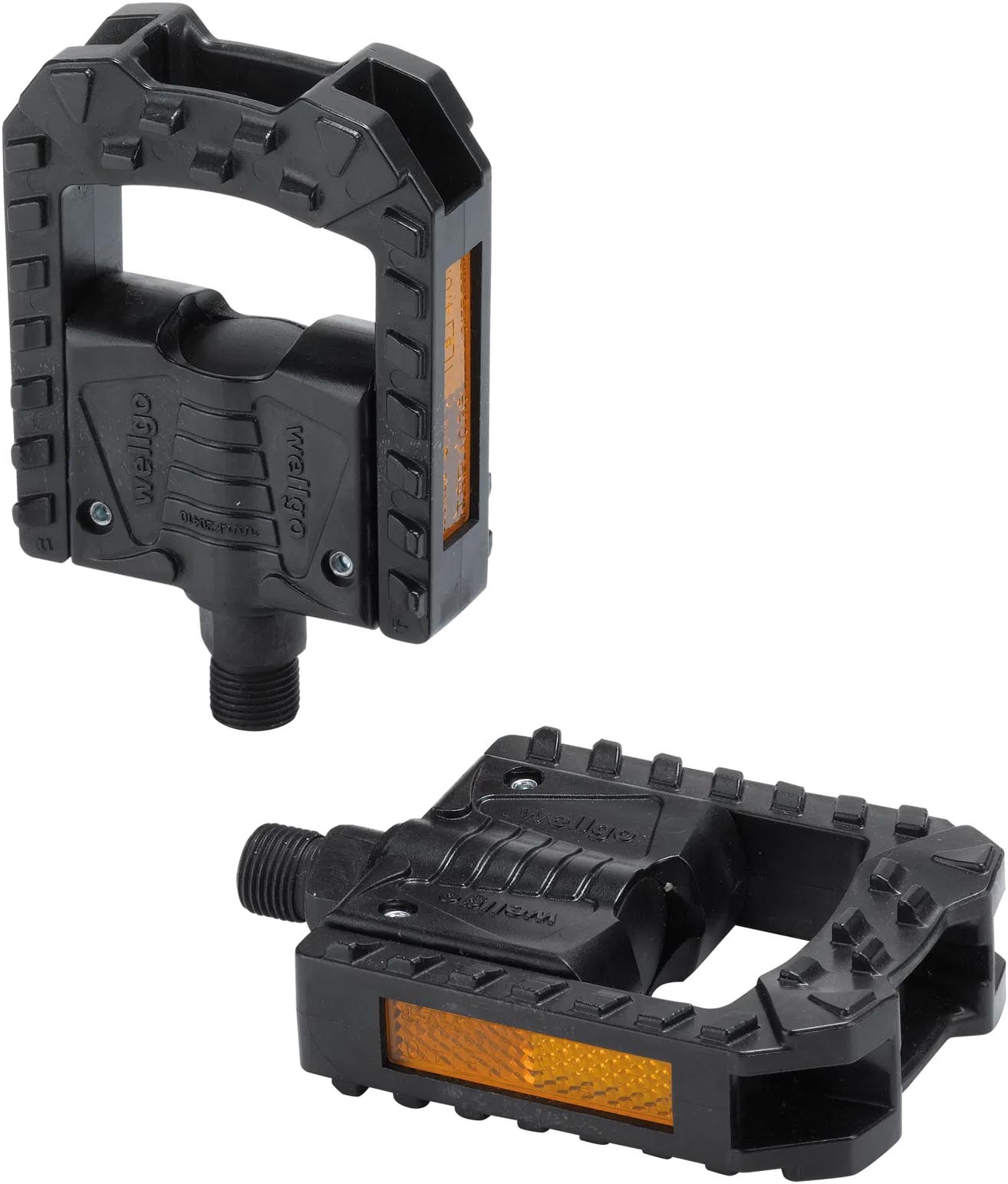 XLC Pedal plegable PD-F01 Plástico, negro, reflector