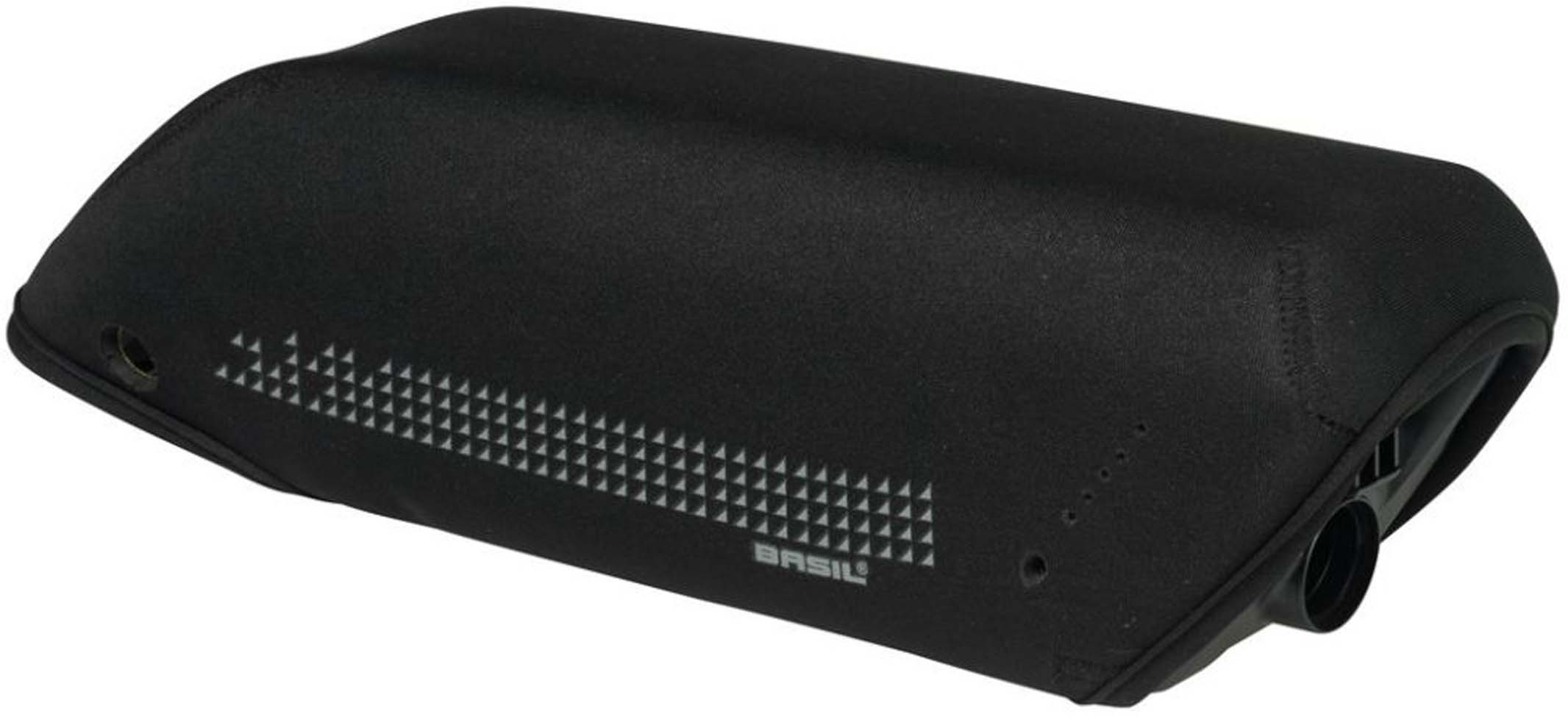 Basil Tapa de la batería del tubo inferior - tapa del cuadro para Bosch - negro lima