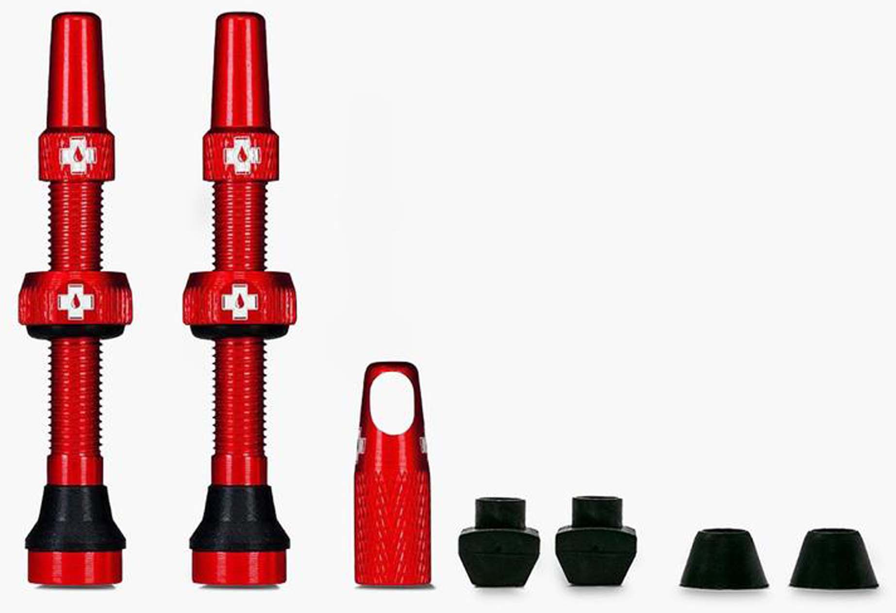 Muc-Off Kit Válvula Tubeless Universal para MTB & Road red 60