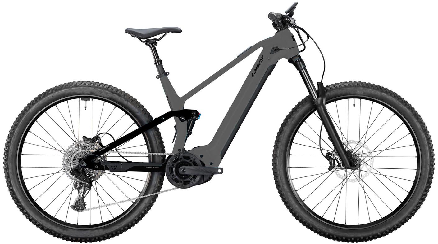 Conway Xyron ST 5.0 800Wh graphit grey matt / black matt 2025 - MTB-Eléctrica Doble Suspensión