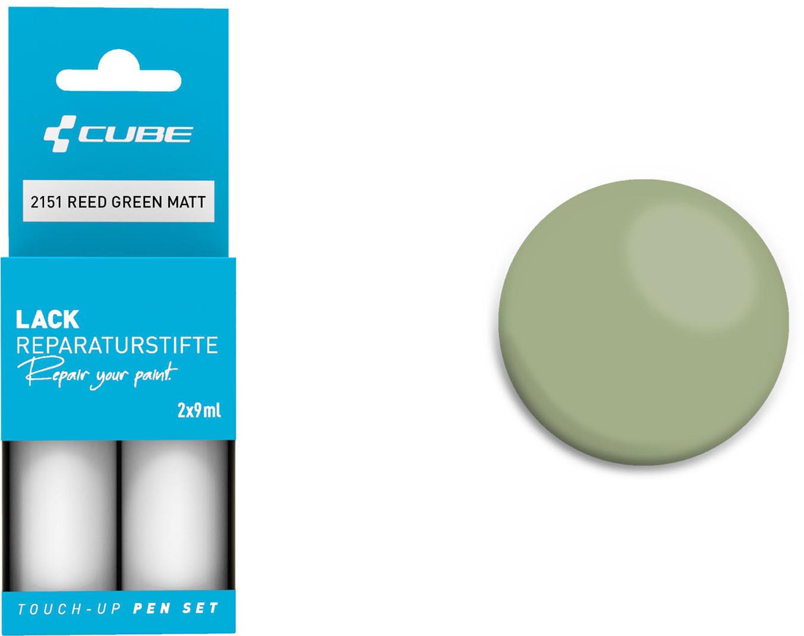 Cube Juego de rotuladores de retoque REED GREEN mate 2151