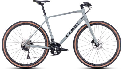 Bicicleta Cube Nulane Pro en color gris.