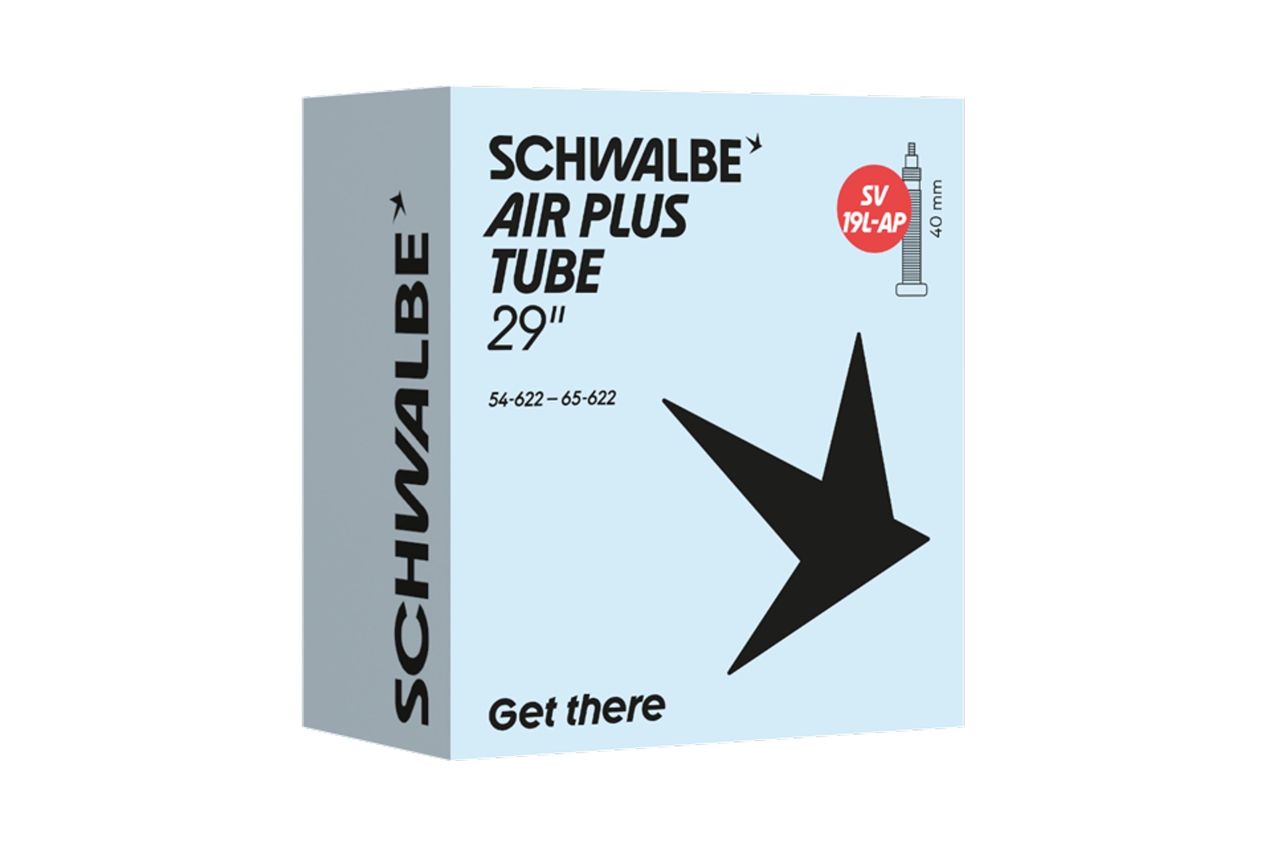 Schwalbe Cámara n.º 19L AP - Air Plus 29/29+" 54/65-622 SV 40 mm n.º 19AP