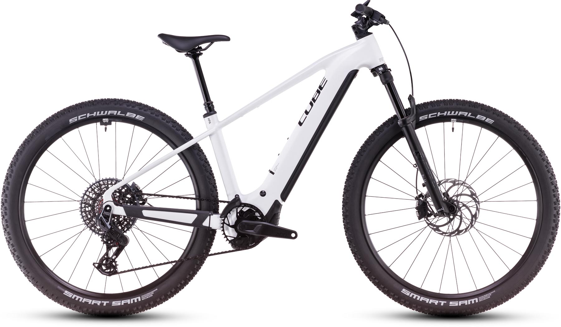 Cube Reaction Hybrid SLT 800 metallicwhite n black 2025 MTB
