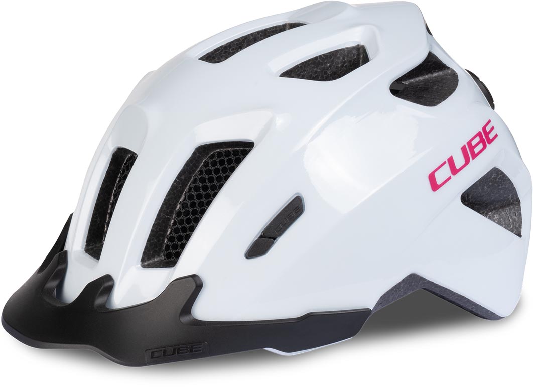 CUBE Casco FINK flashwhite´n´pink