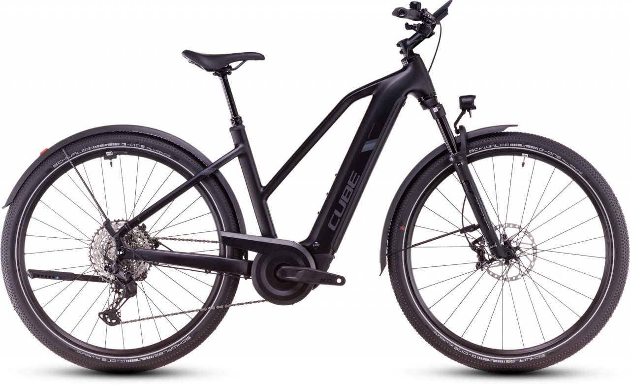 Cube Nuride Hybrid SLX Allroad 800 black n reflect 2025 - Bicicleta-Eléctrica Trekking Damas