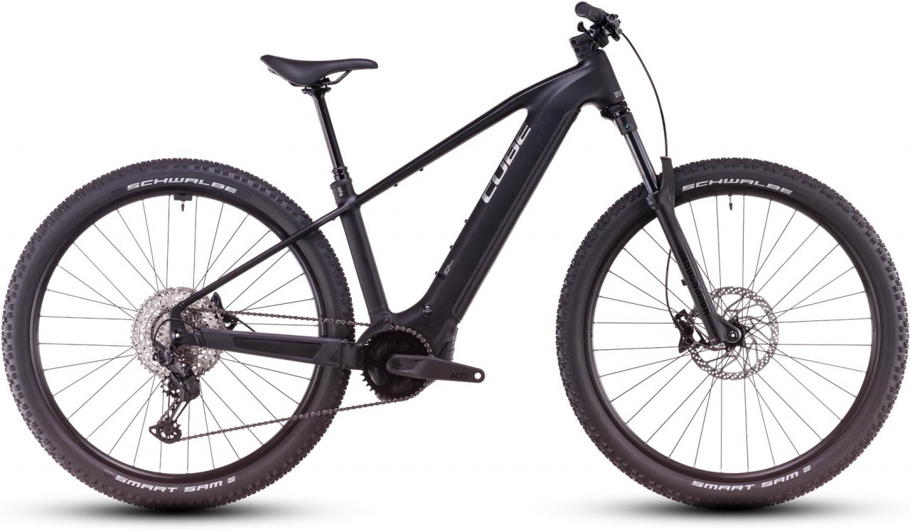 Cube Reaction Hybrid Race 800 black n metal 2025 - MTB-Eléctrica Rígida