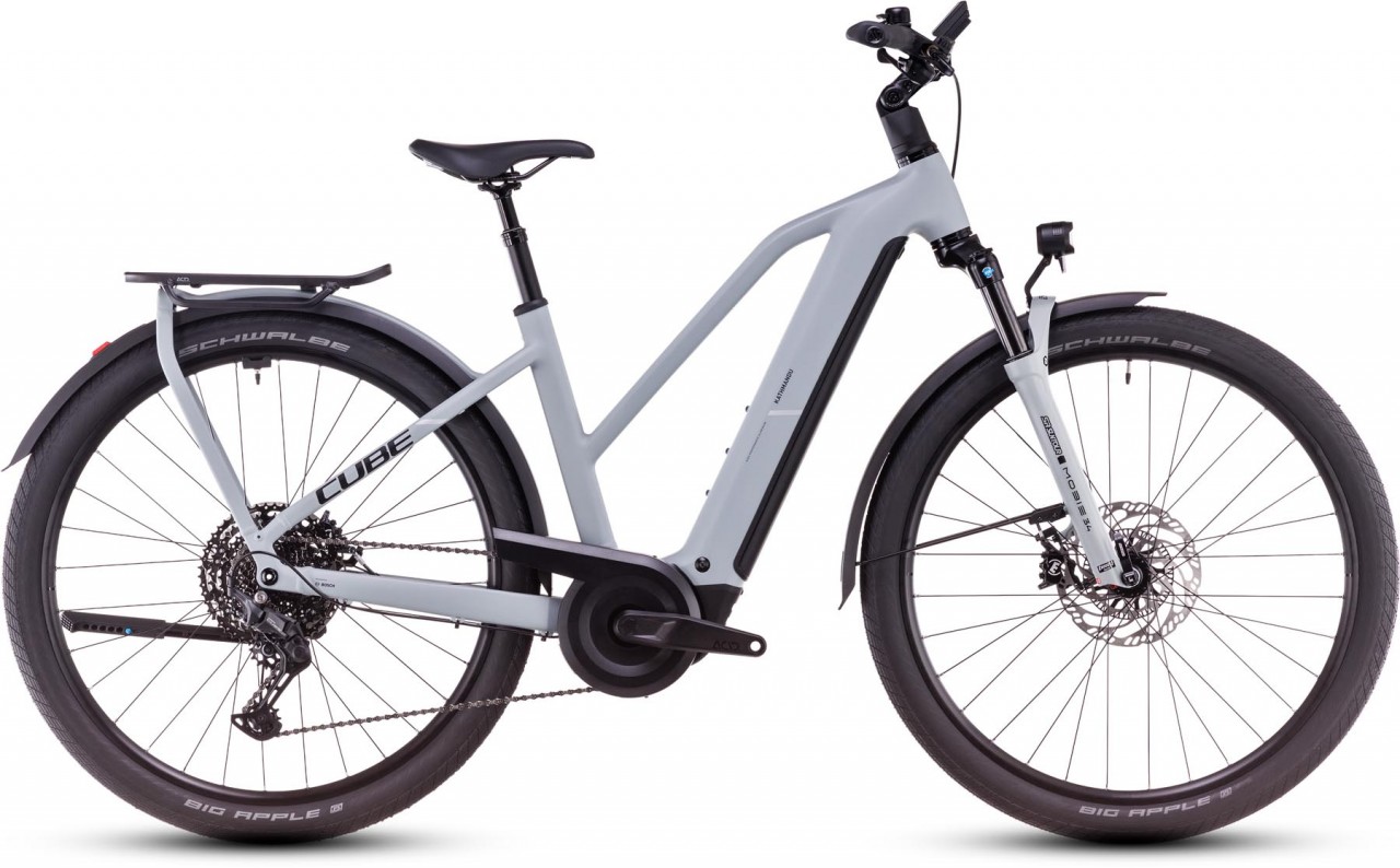 Cube Kathmandu Hybrid EX 800 haze n black 2025 - Bicicleta-Eléctrica Trekking Damas