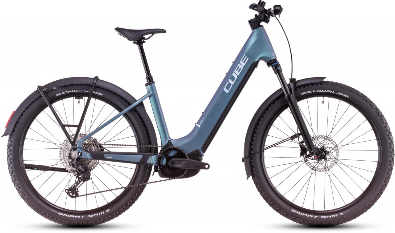 Cube Reaction Hybrid Pro Allroad 800 smaragdgrey n prism 2025 - MTB-Eléctrica Rígida Acceso Fácil