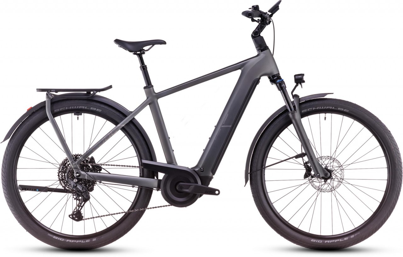 Cube Kathmandu Hybrid Pro 800 slabgrey n chrome 2025 - Bicicleta-Eléctrica Trekking Hombres