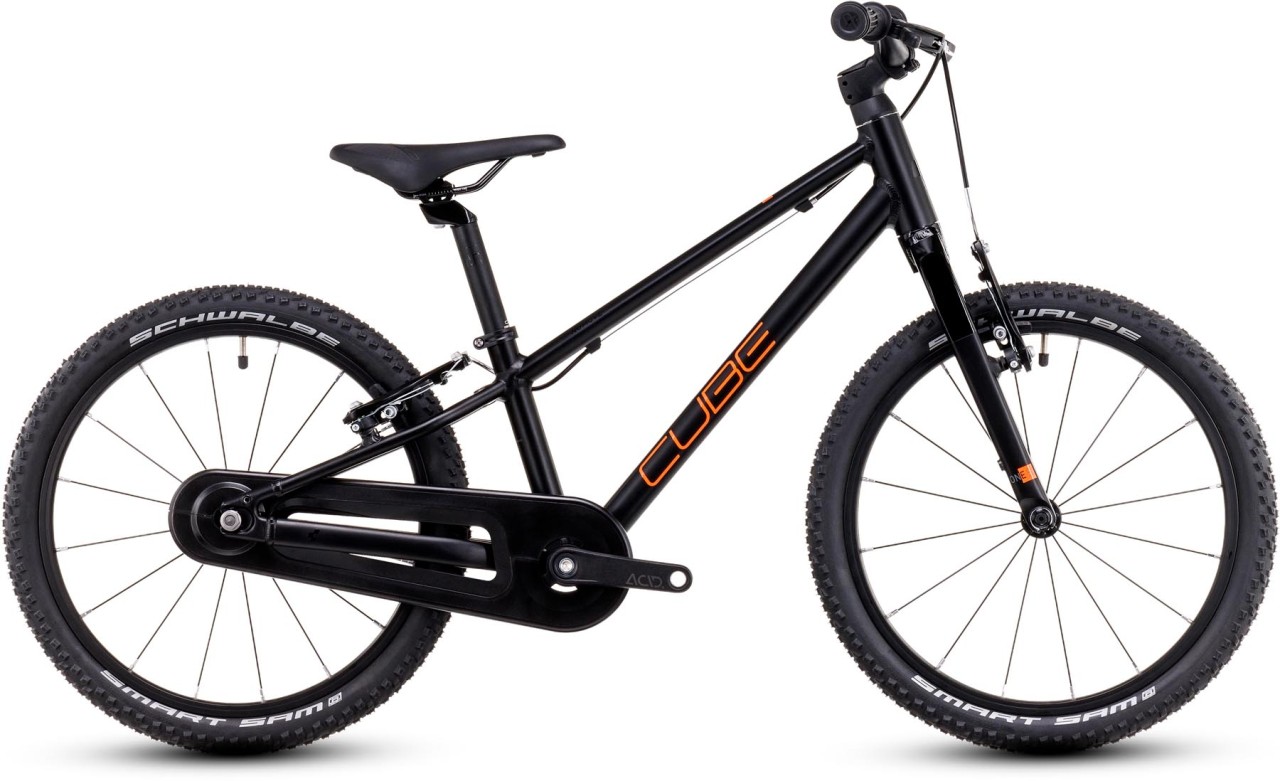 Cube Numove 180 black n orange 2025 - Bicicleta Niños 18 Pulgadas