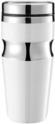 Taza termo XD Design Contour, acero inoxidable, blanco - 350 ml