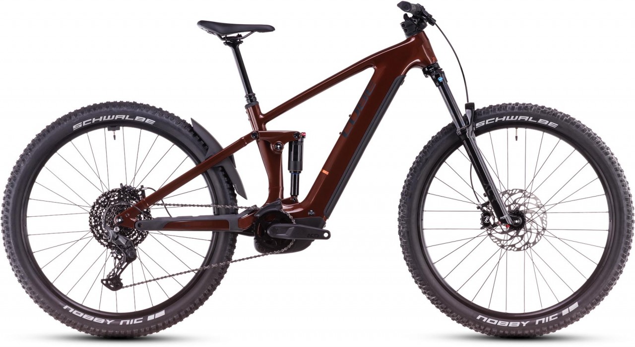 Cube Stereo Hybrid ONE44 Pro 800 bourbon n black 2025 - MTB-Eléctrica Doble Suspensión