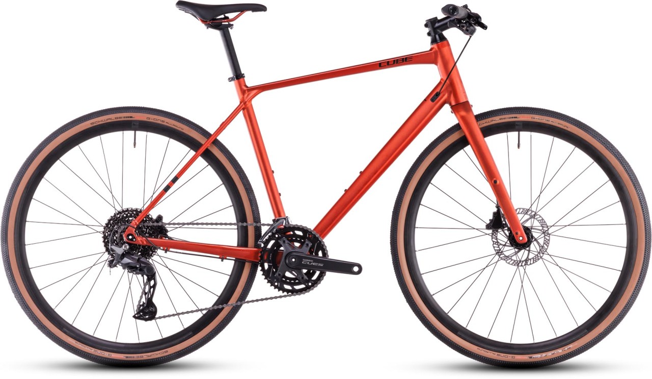 Cube Nulane Pro fireorange n black 2025 - Bicicleta Fitness Hombres