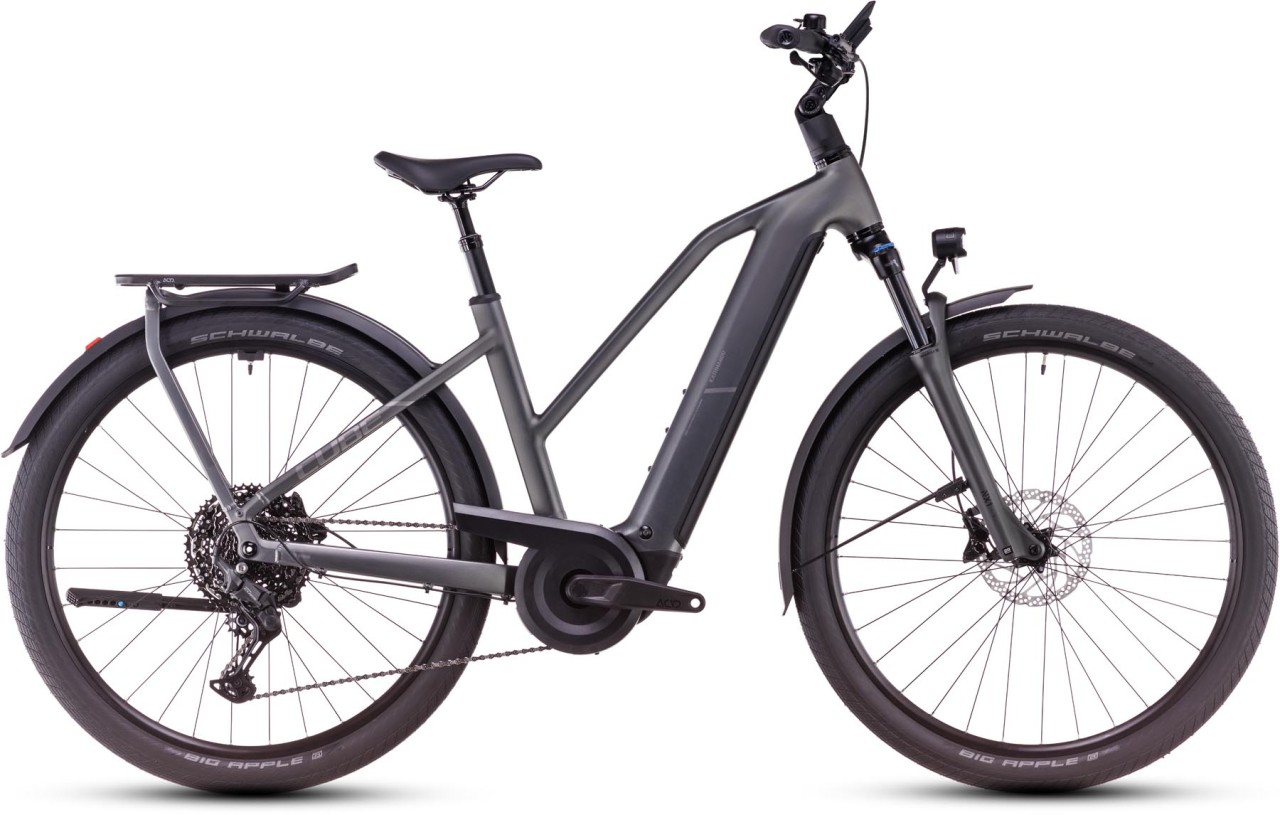 Cube Kathmandu Hybrid Pro slabgrey n chrome - Bicicleta-Eléctrica Trekking Damas