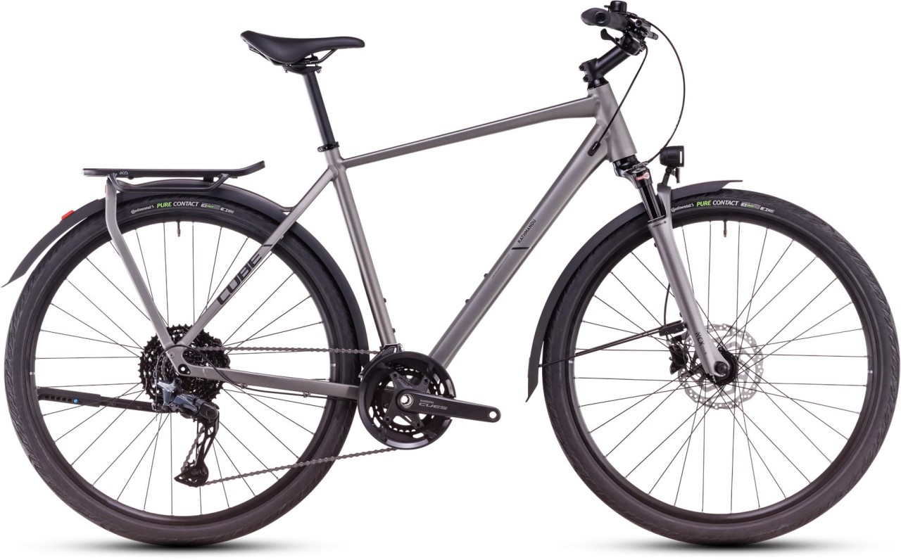 Cube Kathmandu EXC grey n black 2025 - Bicicleta Trekking Hombres