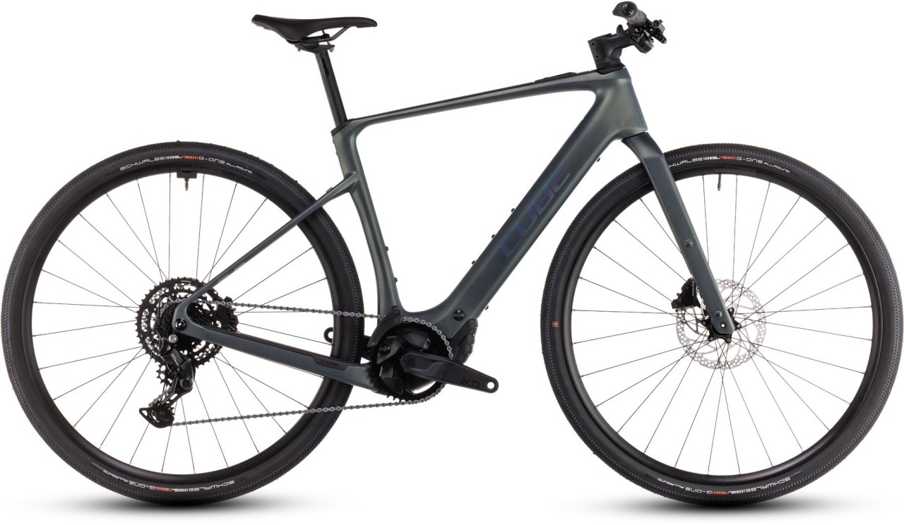 Cube Nulane Hybrid C:62 Race 400X sagebrushgreen n prism 2025 - Bicicleta-Eléctrica Fitness Hombres