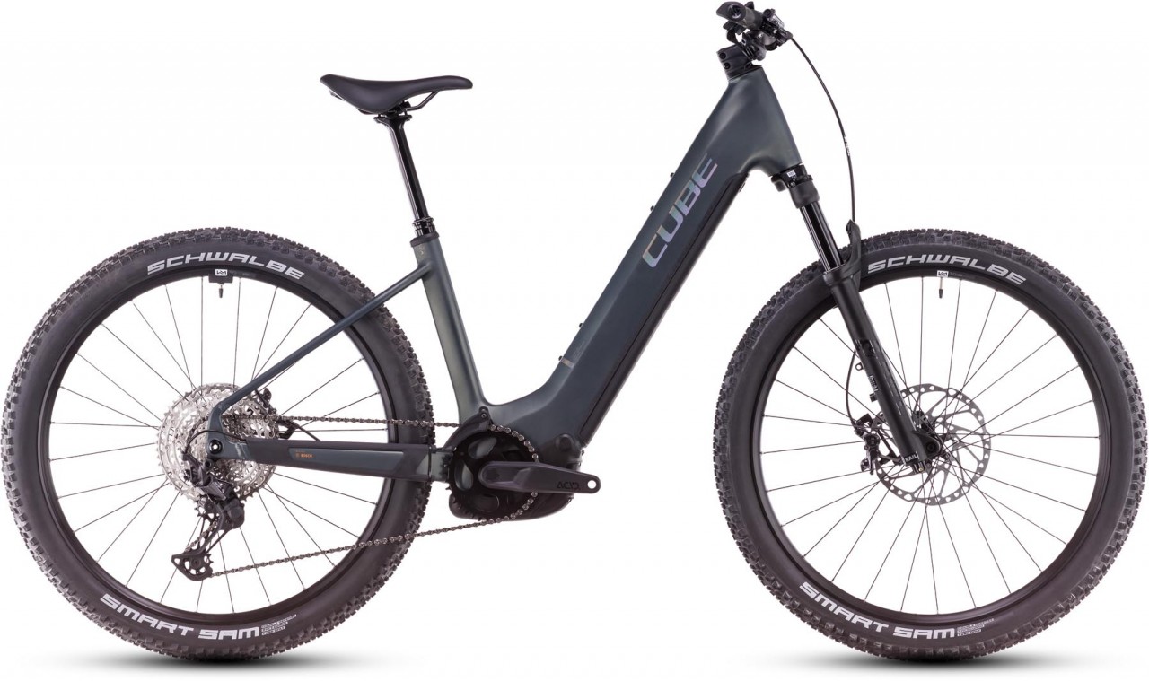 Cube Reaction Hybrid SLX 800 sagebrushgreen n prism 2025 - MTB-Eléctrica Rígida Acceso Fácil