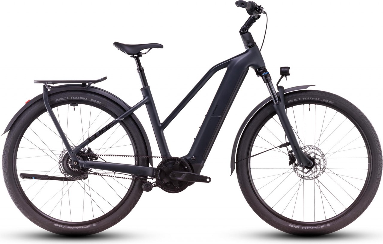 Cube Kathmandu Hybrid Comfort Pro 800 night n chrome 2025 - Bicicleta-Eléctrica Trekking Damas