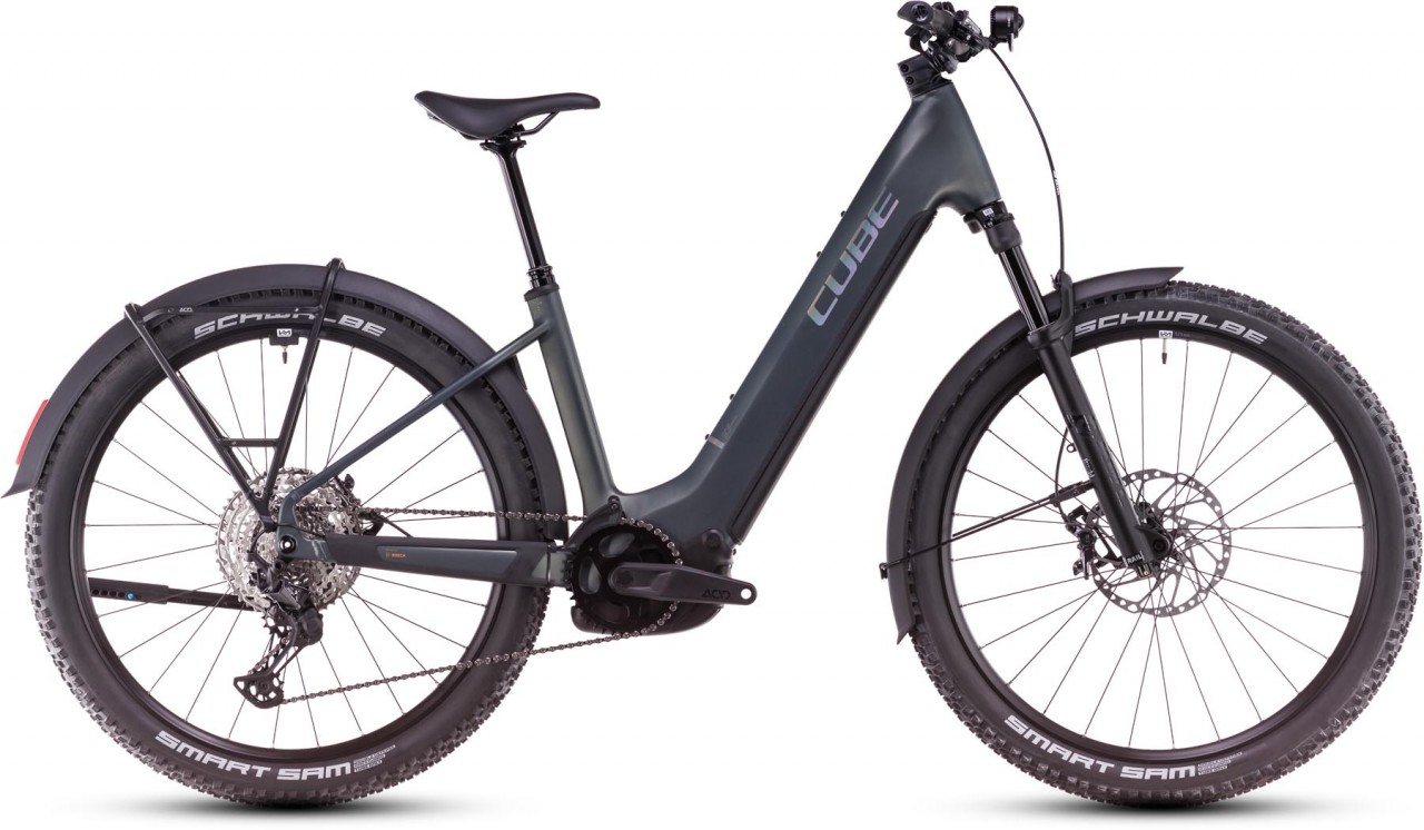 Cube Reaction Hybrid SLX Allroad 800 sagebrushgreen n prism 2025 - MTB-Eléctrica Rígida Acceso Fácil