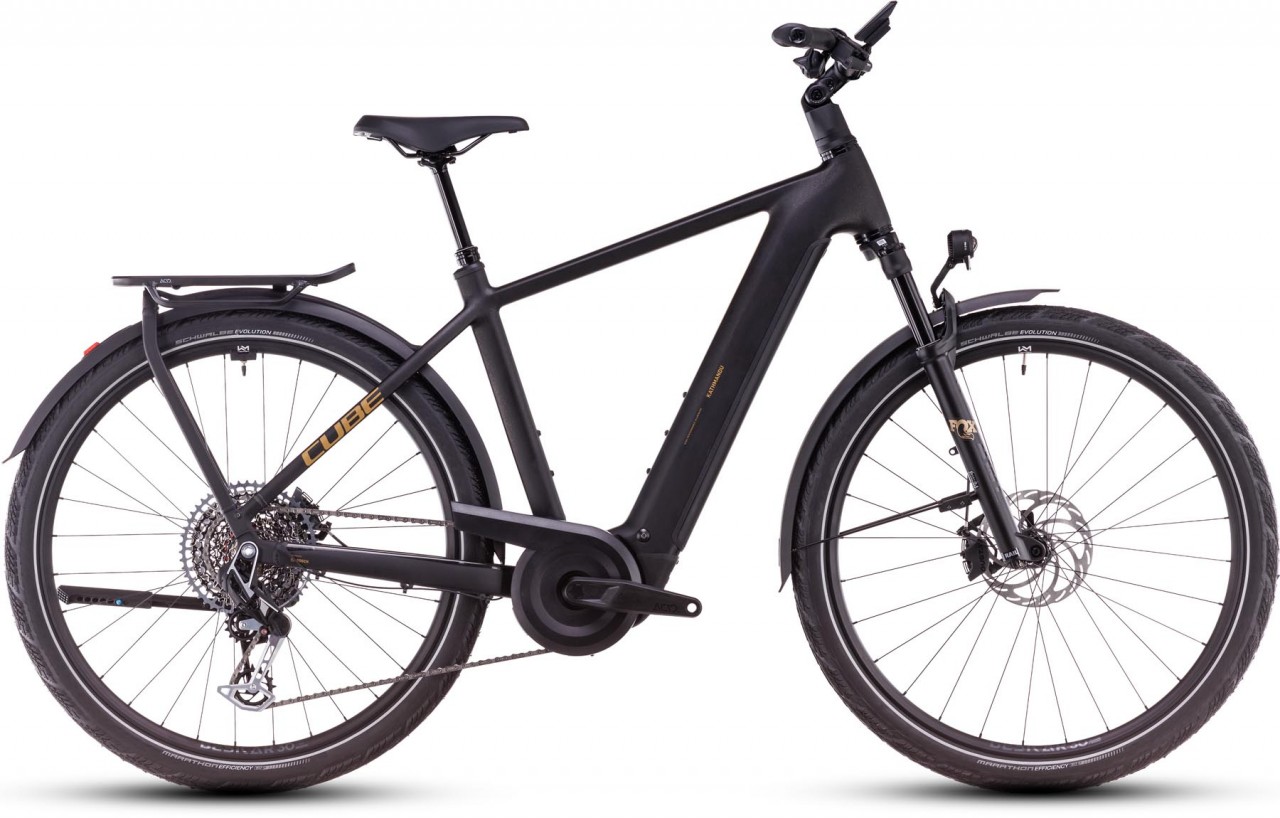 Cube Kathmandu Hybrid SLT 800 golddust n black 2025 - Bicicleta-Eléctrica Trekking Hombres