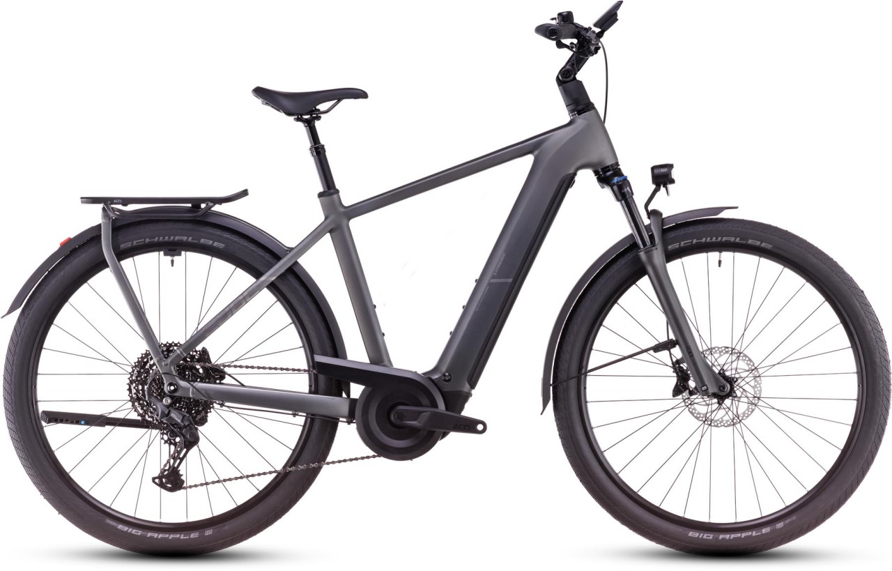 Cube Kathmandu Hybrid Pro slabgrey n chrome - Bicicleta-Eléctrica Trekking Hombres