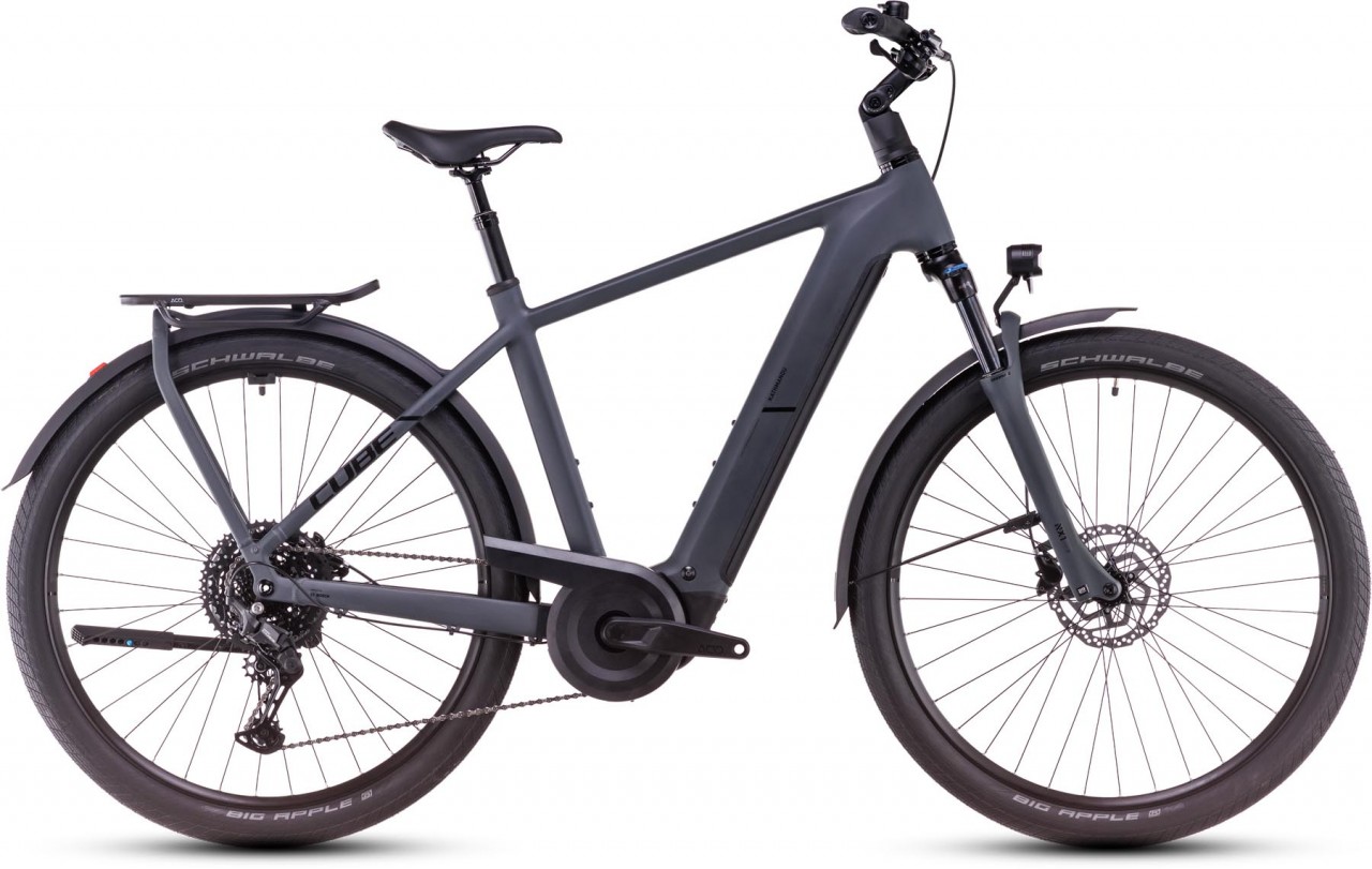 Cube Kathmandu Hybrid ONE 800 shadowgrey n black 2025 - Bicicleta-Eléctrica Trekking Hombres