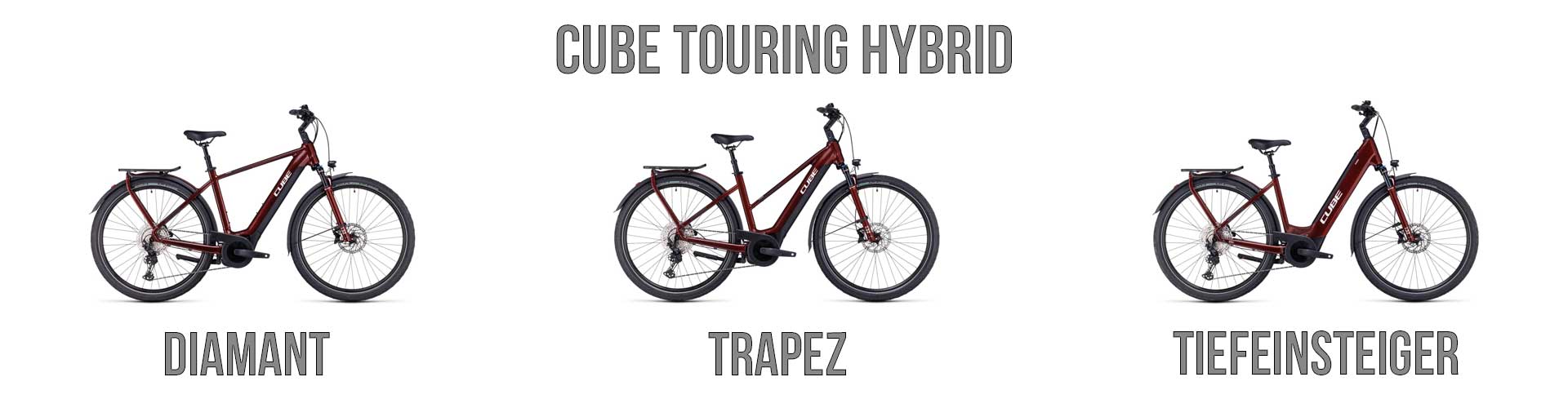 Rahmenunterschied-Touring-Hybrid