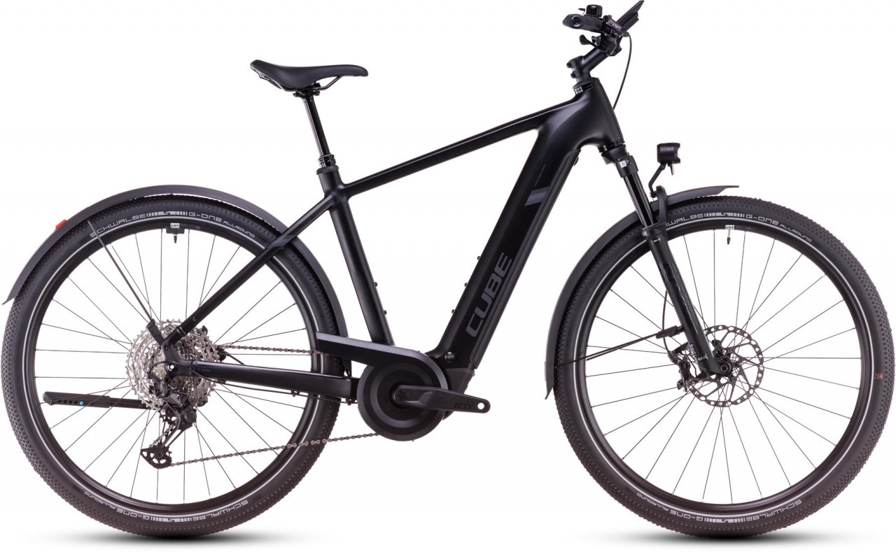 Cube Nuride Hybrid SLX Allroad 800 black n reflect 2025 - Bicicleta-Eléctrica Trekking Hombres