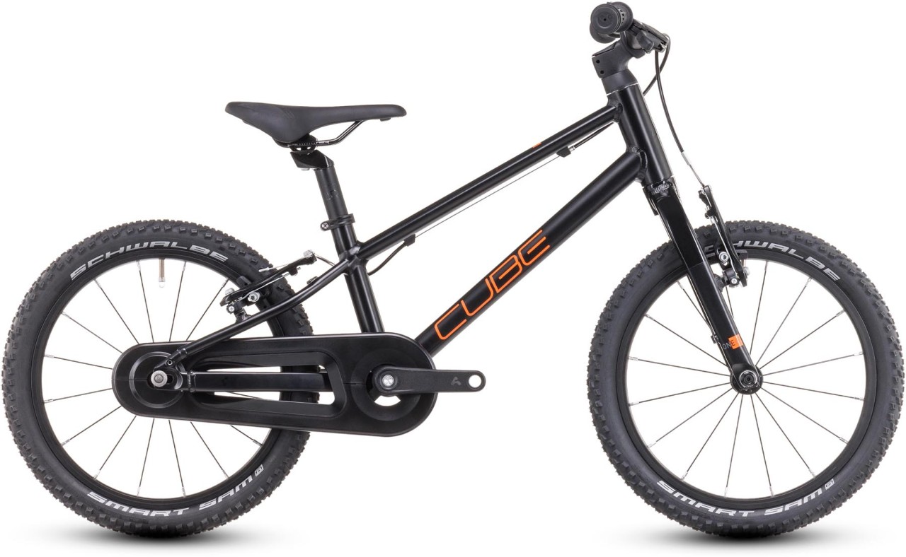 Cube Numove 160 black n orange 2025 - Bicicleta Niños 16 Pulgadas