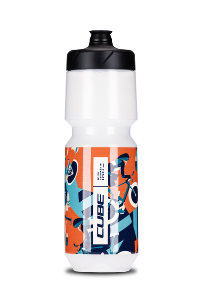 Cube Botella Flow 750 - azul y naranja