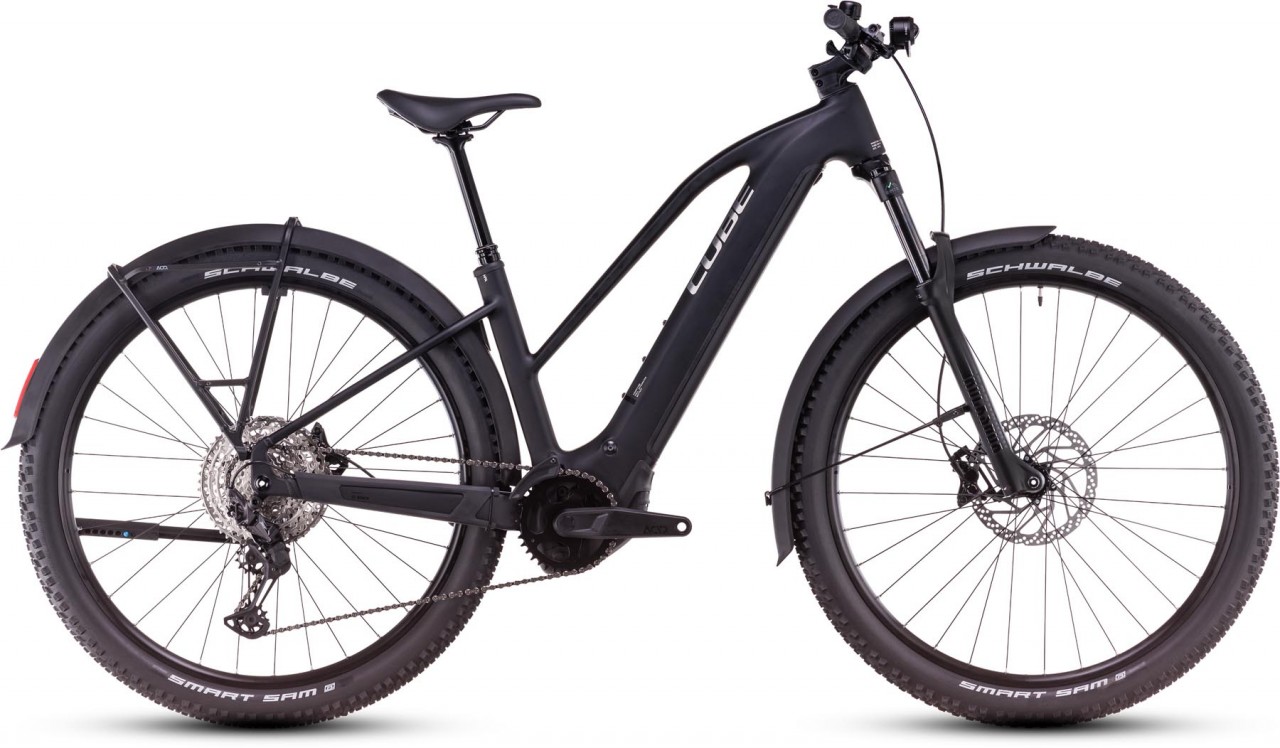 Cube Reaction Hybrid Race Allroad 800 black n metal 2025 - MTB-Eléctrica Rígida Damas