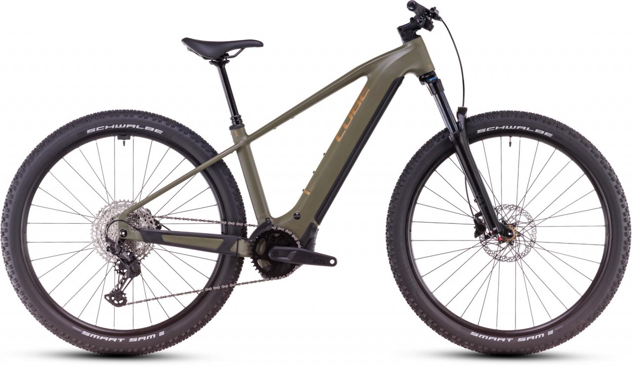 Cube Reaction Hybrid Pro 800 dustyolive n gold 2025 - MTB-Eléctrica Rígida