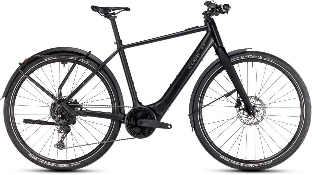 Cube Editor Hybrid Pro FE 400X black n spectral 2025 - Bicicleta-Eléctrica Fitness Hombres